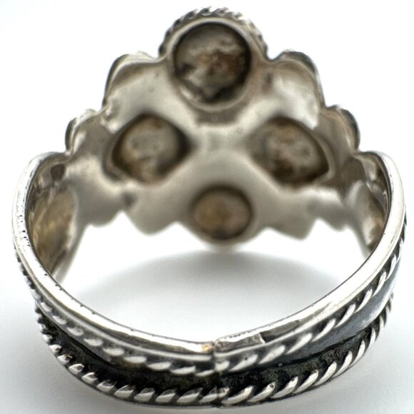Sterling Silver Taxco Mexico Ring .925 Size 6 Rope Scroll Design Vintage 4 Grams - Picture 6 of 9